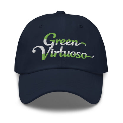 Green Virtuoso Engaging Fun Spirit Embroidered Golf Cap - Funny Golf Tee by Swing Epic