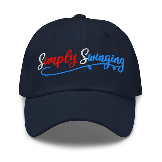 Simply Swinging Quirky Fun Embroidered Golf Cap - Funny Golf Tee by Swing Epic