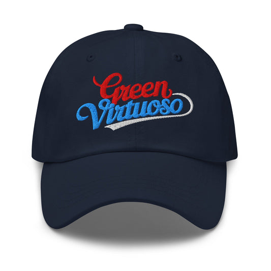 Green Virtuoso Embroidered Golf Cap - Funny Golf Tee by Swing Epic