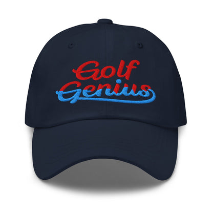 Golf Genius Quirky Fun Spirit Embroidered Golf Cap - Funny Golf Tee by Swing Epic