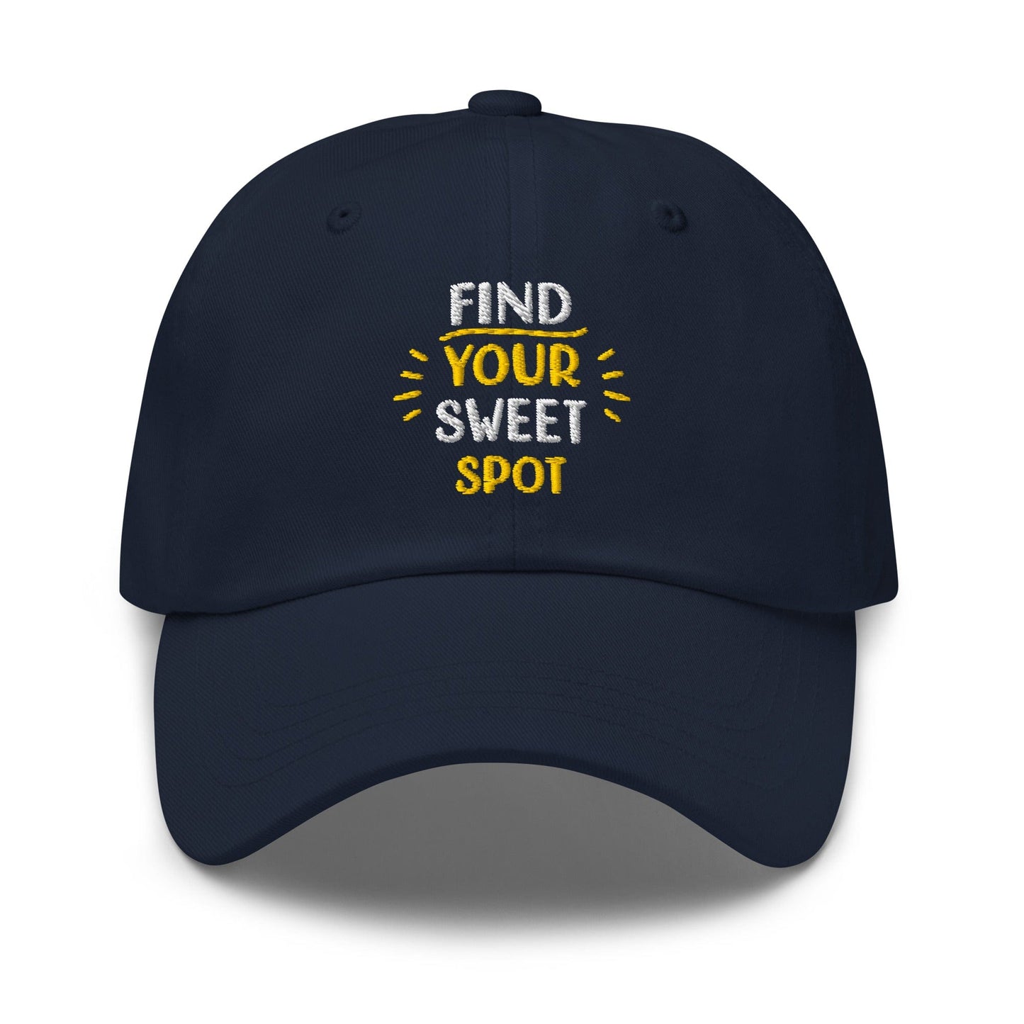 Find Your Sweet Spot Embroidered Golf Cap - Funny Golf Tee by Swing Epic
