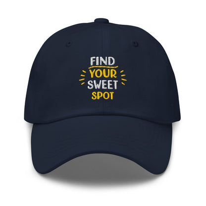 Find Your Sweet Spot Embroidered Golf Cap - Funny Golf Tee by Swing Epic