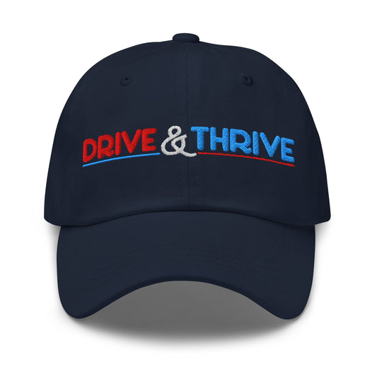 Drive & Thrive Embroidered Golf Cap - Funny Golf Tee by Swing Epic