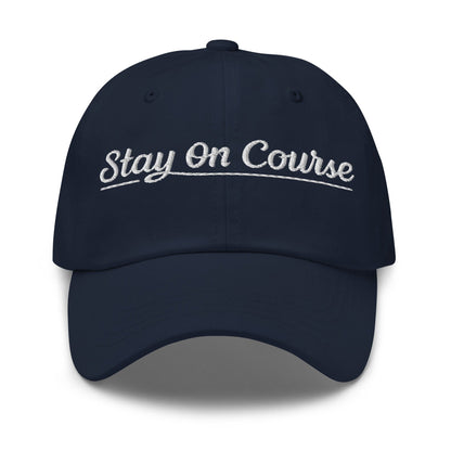 Stay On Course Embroidered Golf Cap - Funny Golf Tee by Swing Epic