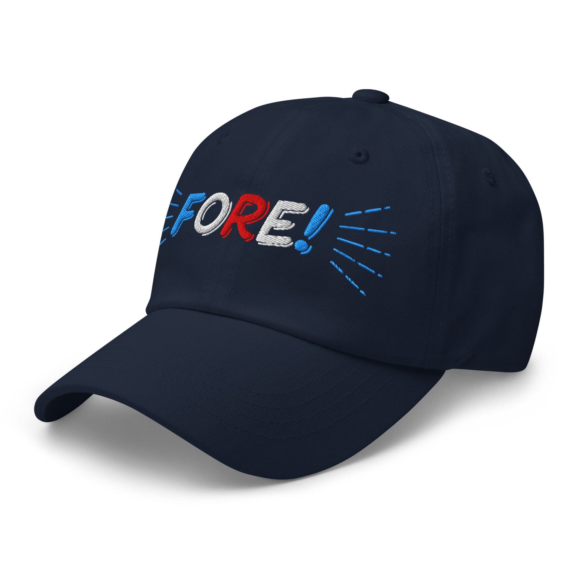 FORE! Quirky Embroidered Golf Cap - Funny Golf Tee by Swing Epic