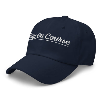Stay On Course Embroidered Golf Cap - Funny Golf Tee by Swing Epic