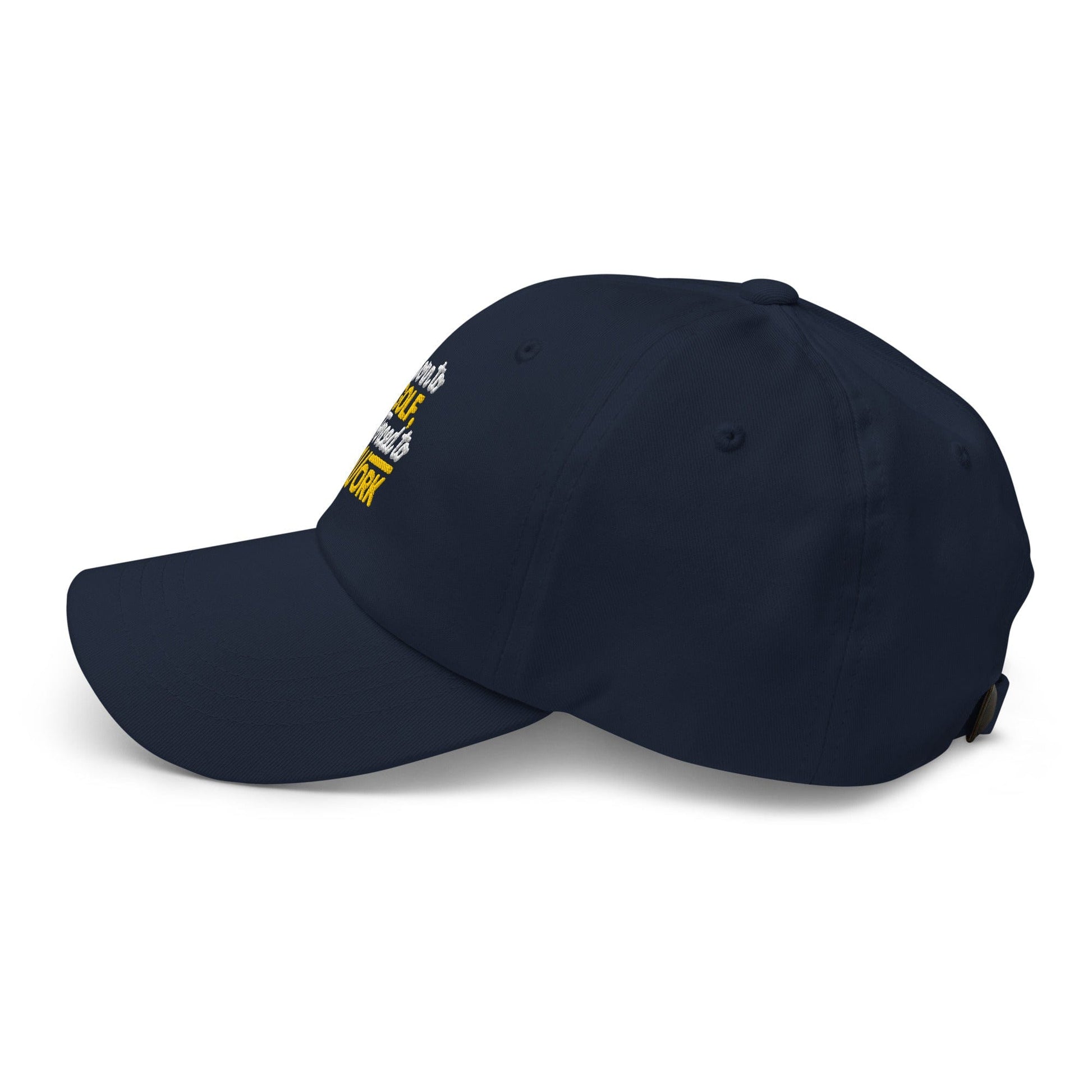 Born to Golf Forced to Work Quirky Embroidered Golf Cap - Funny Golf Tee by Swing Epic