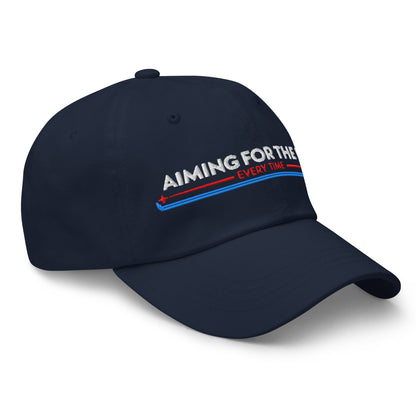 Aiming for the Pin Every Time Engaging Embroidered Golf Cap - Funny Golf Tee by Swing Epic