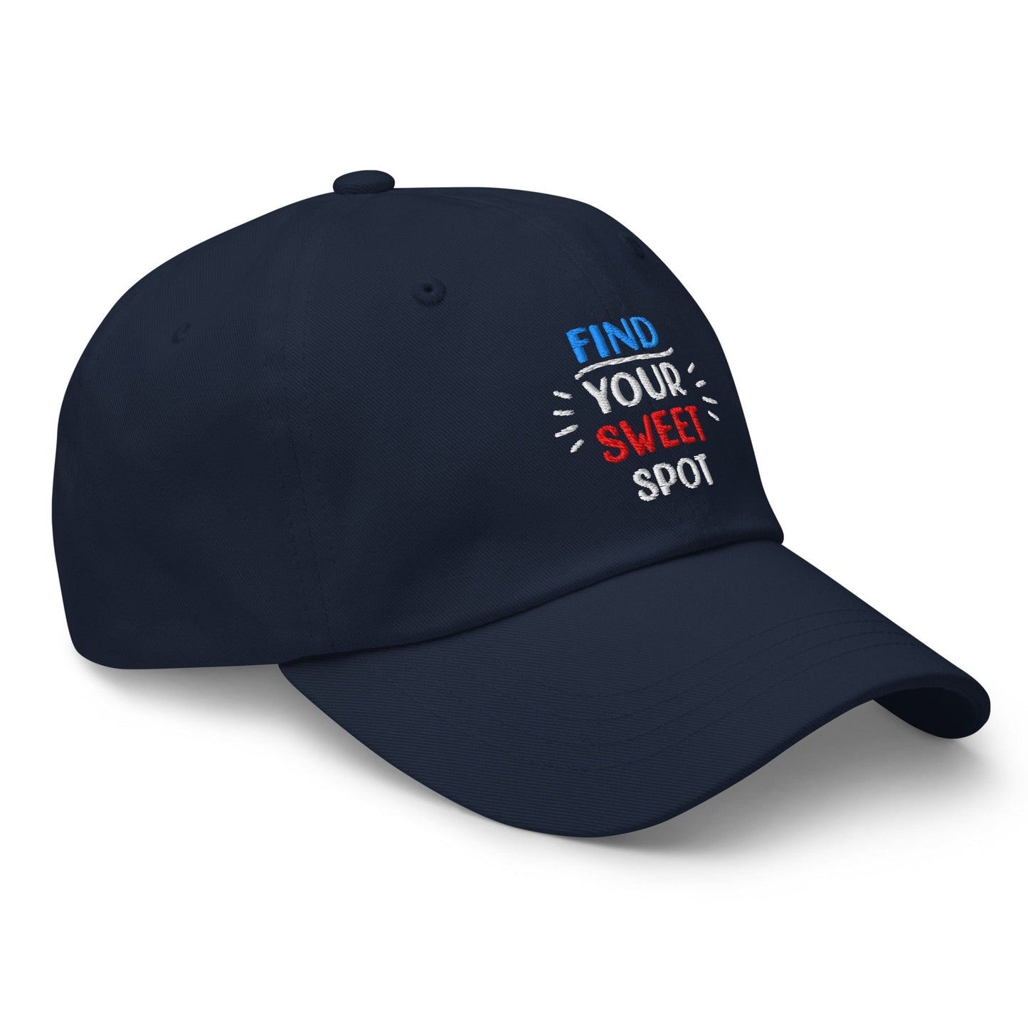 Find Your Sweet Spot Embroidered Golf Cap - Funny Golf Tee by Swing Epic
