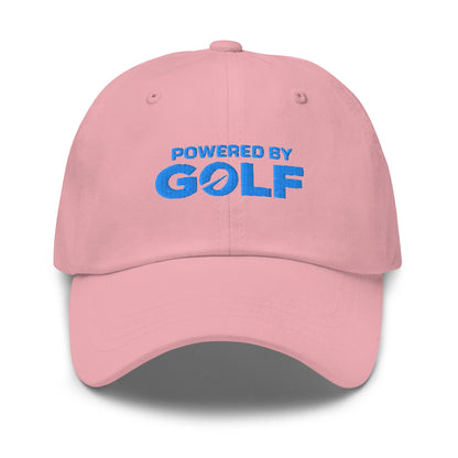 Powered By Golf Funny Embroidered Golf Cap - Funny Golf Tee by Swing Epic