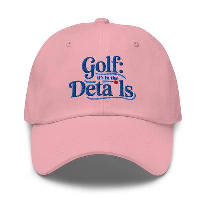 Golf It's In The Details Quirky Engaging Embroidered Golf Cap - Funny Golf Tee by Swing Epic