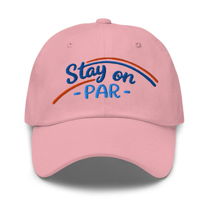 Stay on Par Embroidered Golf Cap - Funny Golf Tee by Swing Epic