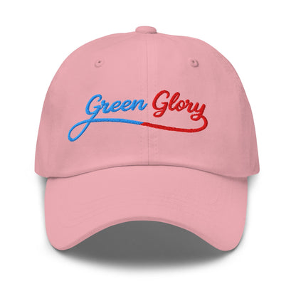 Green Glory Star Fun Floral Print Embroidered Golf Cap - Funny Golf Tee by Swing Epic