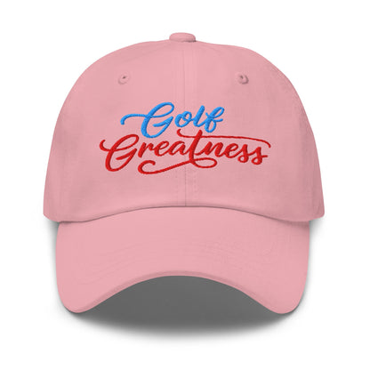 Golf Greatness Embroidered Golf Cap - Funny Golf Tee by Swing Epic