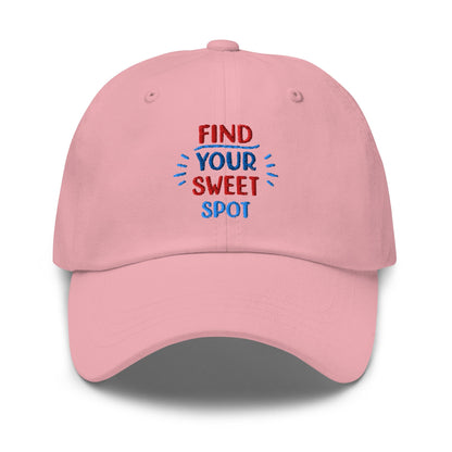 Find Your Sweet Spot Embroidered Golf Cap - Funny Golf Tee by Swing Epic