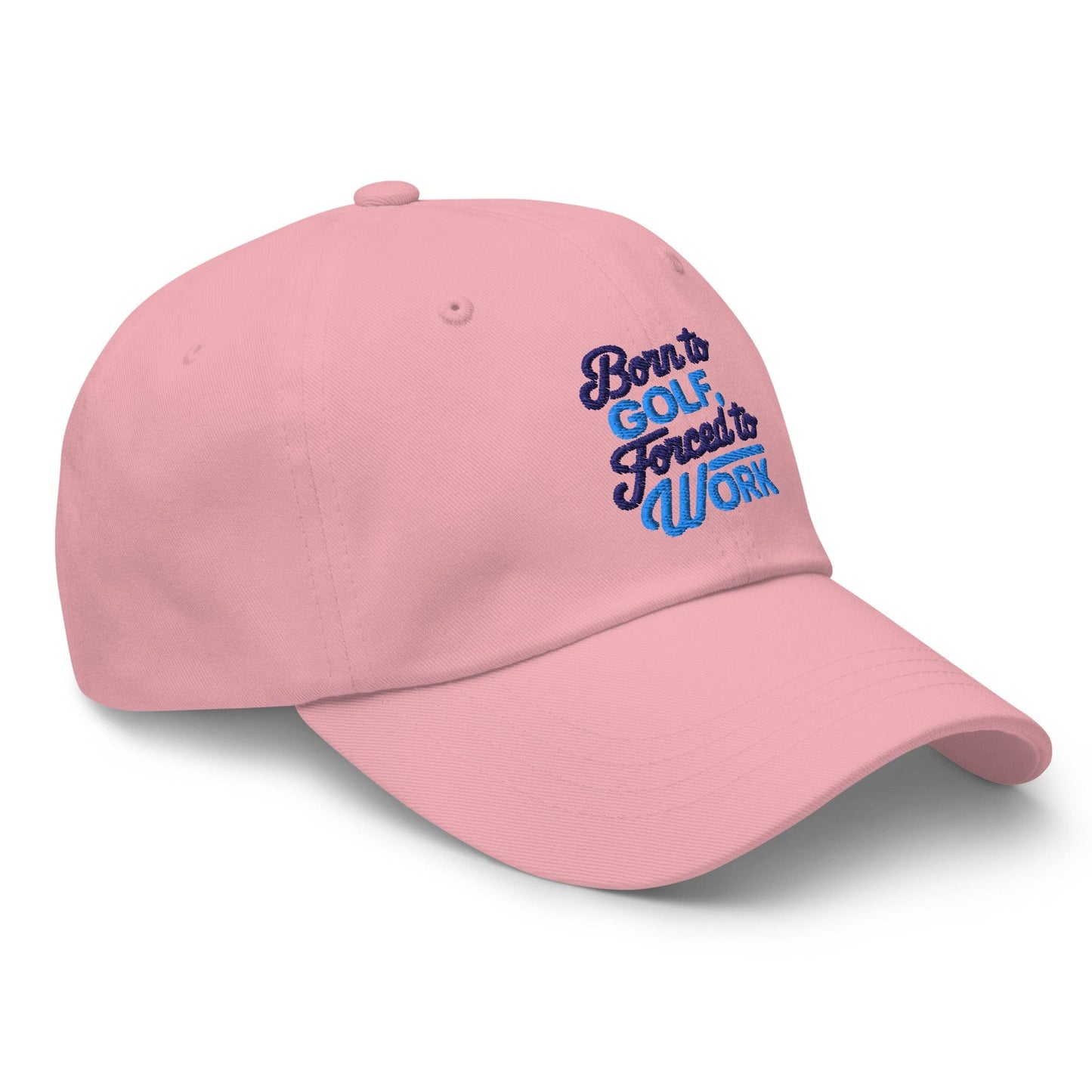 Born to Golf Forced to Work Quirky Embroidered Golf Cap - Funny Golf Tee by Swing Epic