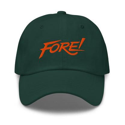 FORE Lookout Fun Embroidered Golf Cap - Funny Golf Tee by Swing Epic