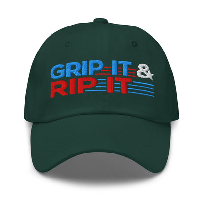 Grip It & Rip It Star Fun Embroidered Golf Cap - Funny Golf Tee by Swing Epic