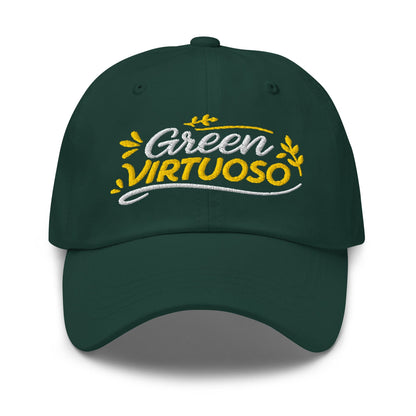 Green Virtuoso Masterpiece Design Embroidered Golf Cap - Funny Golf Tee by Swing Epic