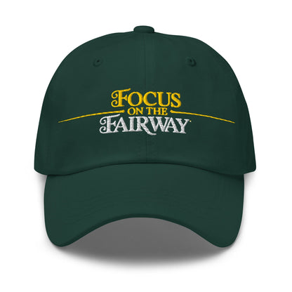 Focus on the Fairway Embroidered Golf Cap - Funny Golf Tee by Swing Epic