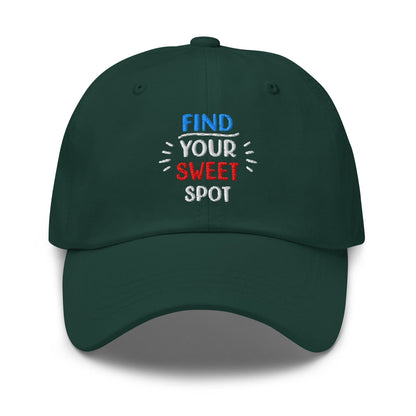 Find Your Sweet Spot Embroidered Golf Cap - Funny Golf Tee by Swing Epic