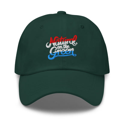 Natural on the Green Fun Embroidered Golf Cap - Funny Golf Tee by Swing Epic