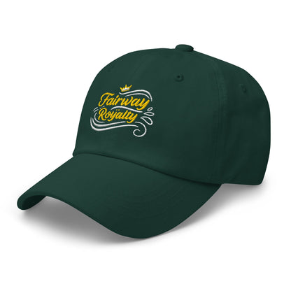 Fairway Royalty Swirls Leaf Detailed Embroidered Golf Cap - Funny Golf Tee by Swing Epic