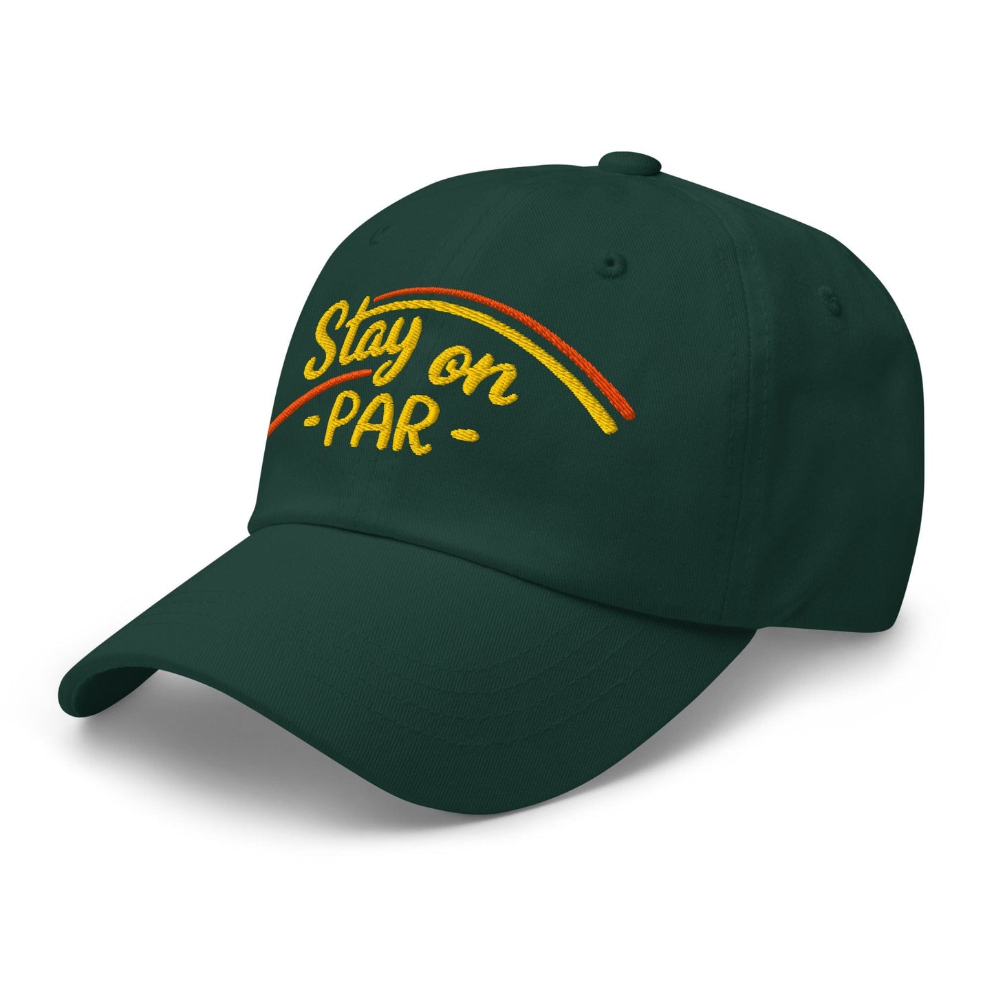 Stay on Par Embroidered Golf Cap - Funny Golf Tee by Swing Epic