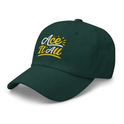 Ace It All Fun Embroidered Golf Cap - Funny Golf Tee by Swing Epic