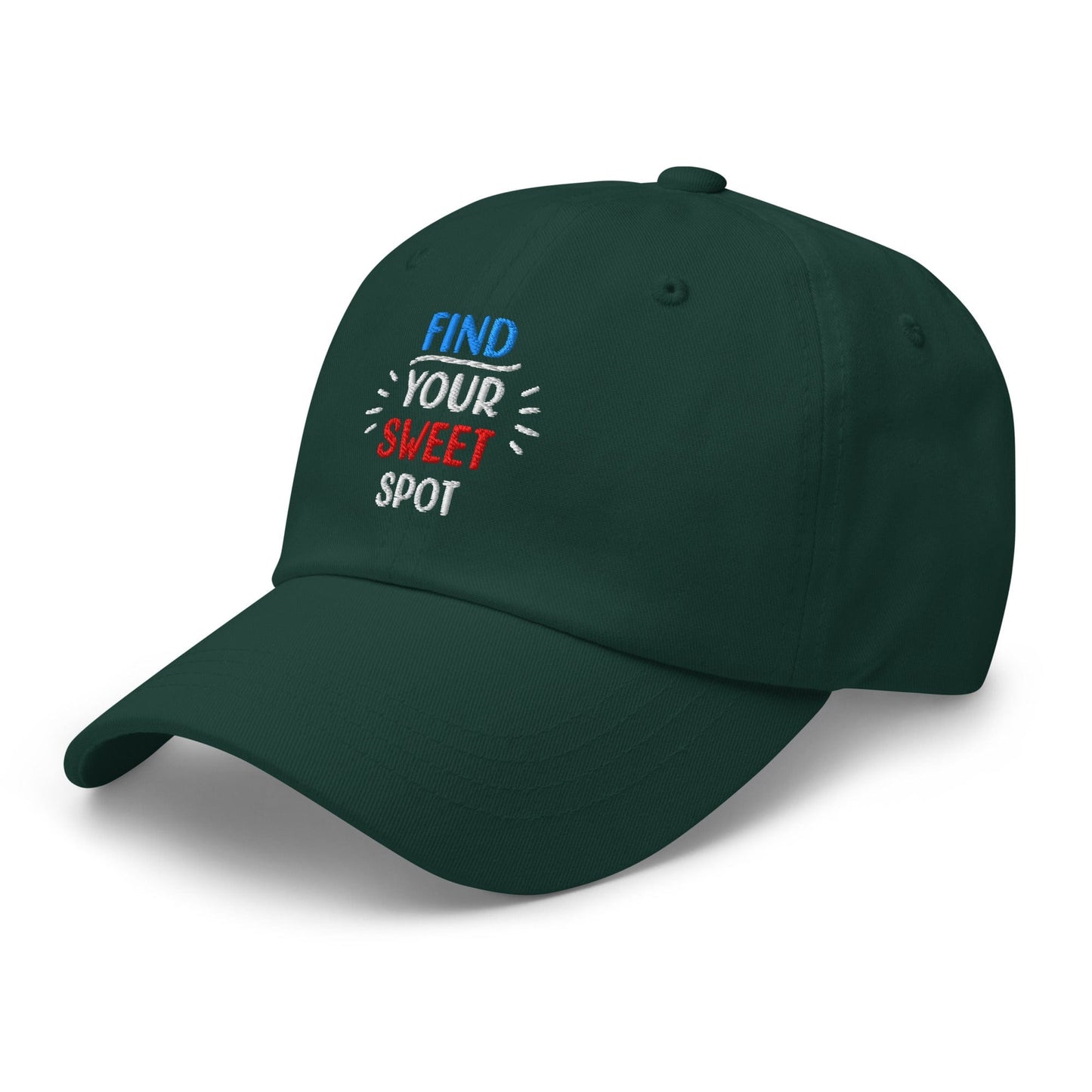 Find Your Sweet Spot Embroidered Golf Cap - Funny Golf Tee by Swing Epic