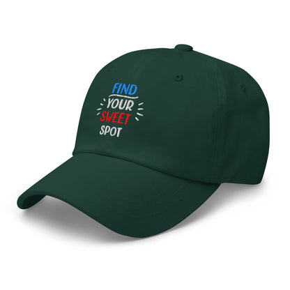 Find Your Sweet Spot Embroidered Golf Cap - Funny Golf Tee by Swing Epic