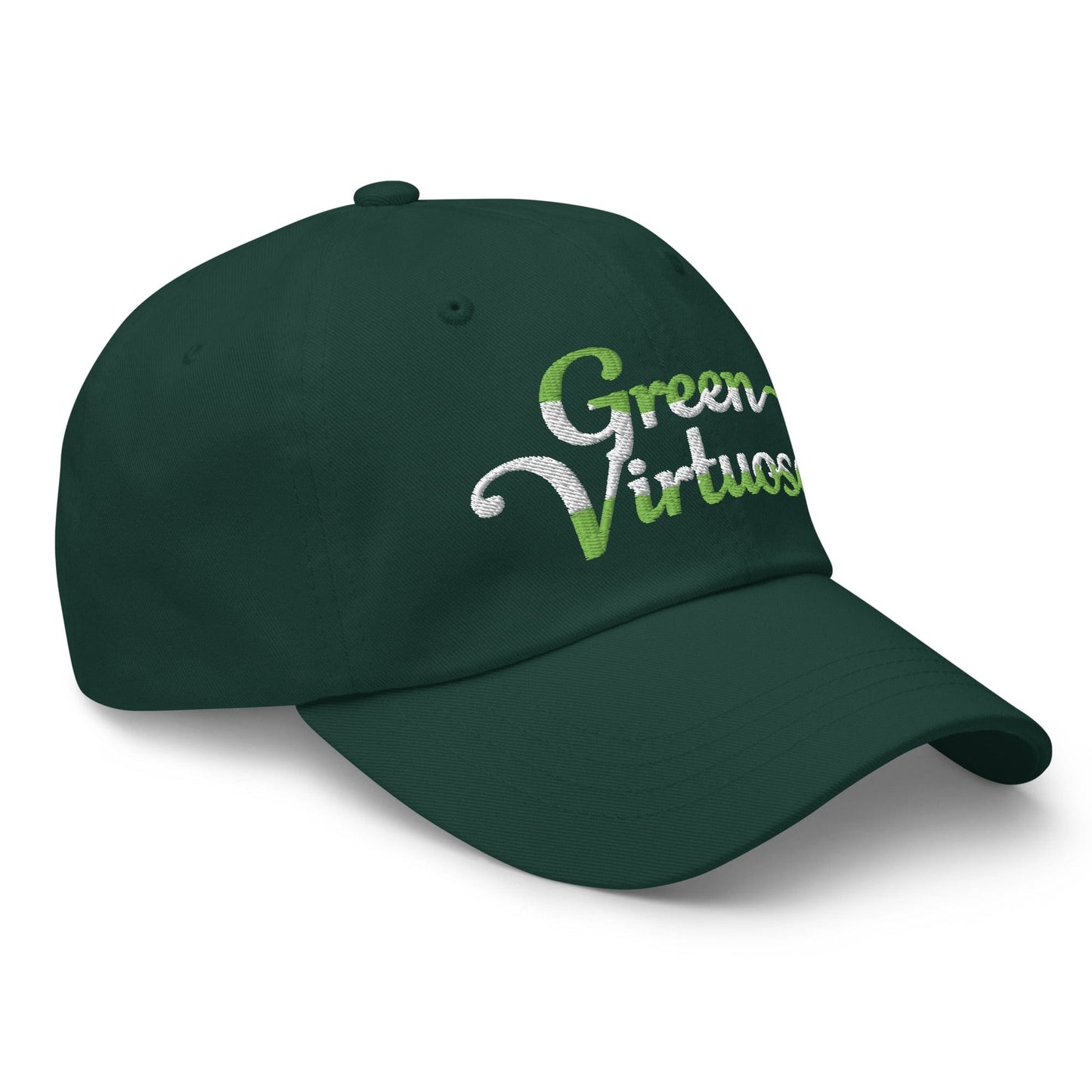 Green Virtuoso Engaging Fun Spirit Embroidered Golf Cap - Funny Golf Tee by Swing Epic