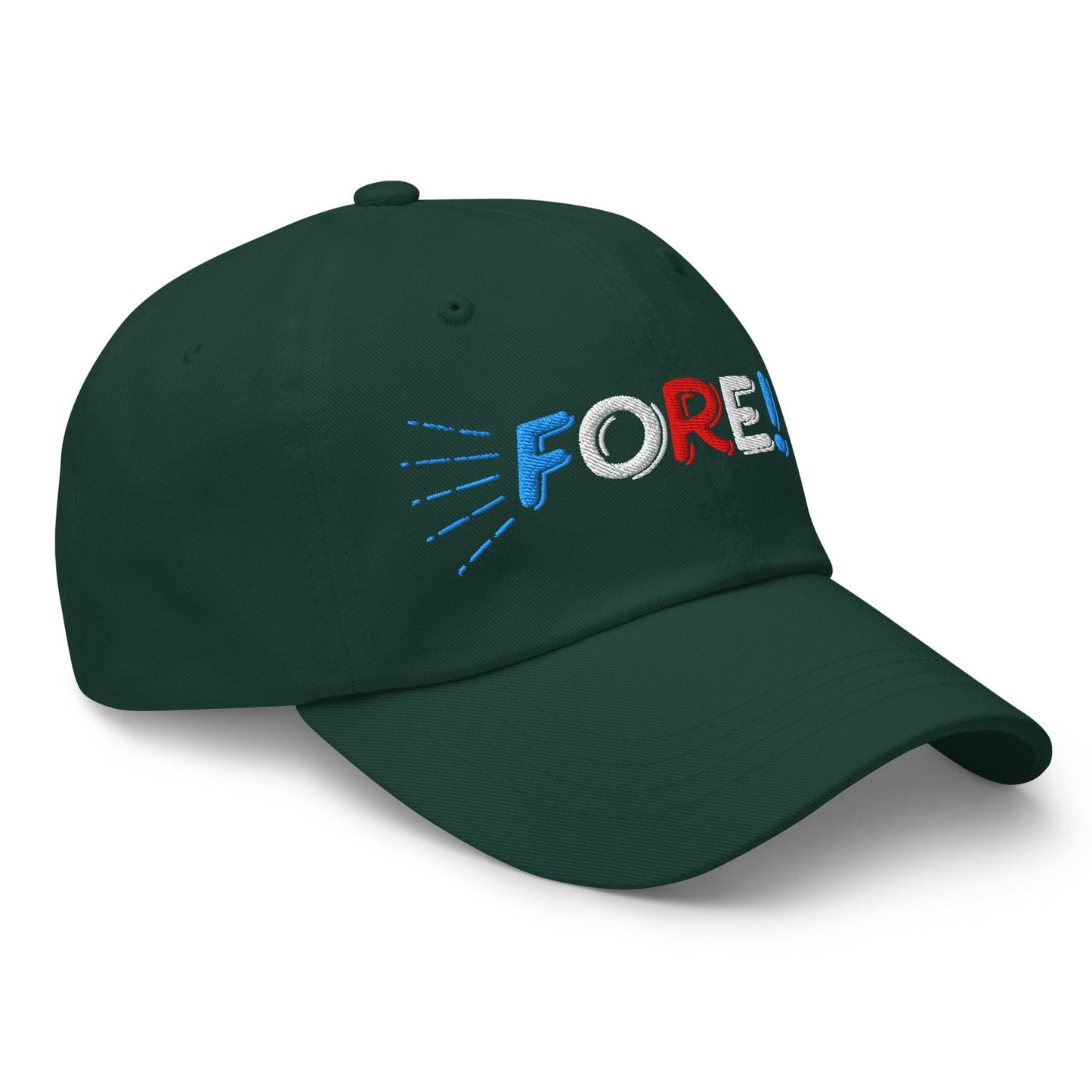 FORE! Quirky Embroidered Golf Cap - Funny Golf Tee by Swing Epic