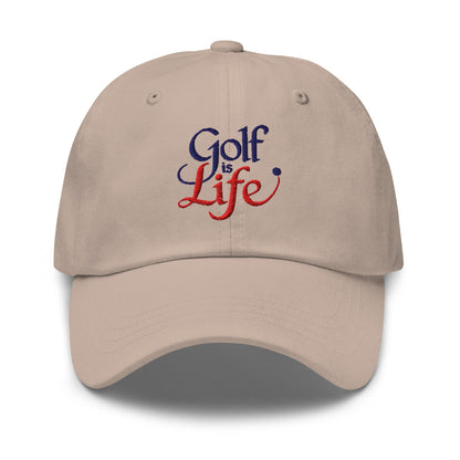 Golf is Life Embroidered Golf Cap - Funny Golf Tee by Swing Epic