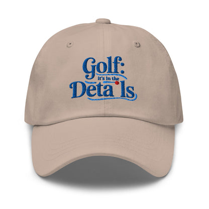 Golf It's In The Details Quirky Engaging Embroidered Golf Cap - Funny Golf Tee by Swing Epic