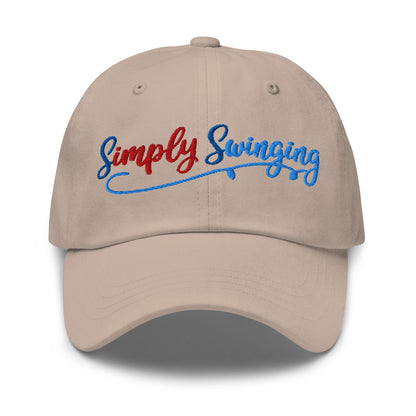 Simply Swinging Quirky Fun Embroidered Golf Cap - Funny Golf Tee by Swing Epic