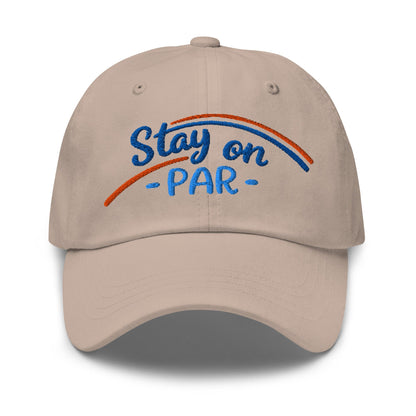 Stay on Par Embroidered Golf Cap - Funny Golf Tee by Swing Epic