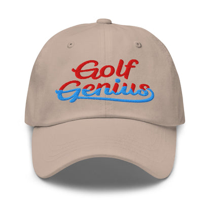 Golf Genius Quirky Fun Spirit Embroidered Golf Cap - Funny Golf Tee by Swing Epic