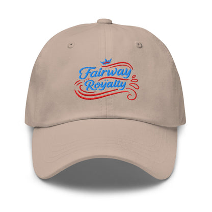 Fairway Royalty Swirls Leaf Detailed Embroidered Golf Cap - Funny Golf Tee by Swing Epic