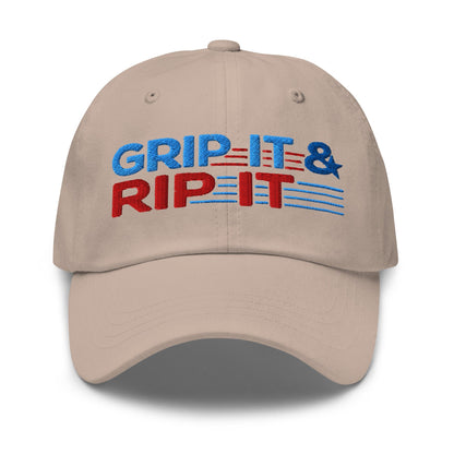 Grip It & Rip It Star Fun Embroidered Golf Cap - Funny Golf Tee by Swing Epic