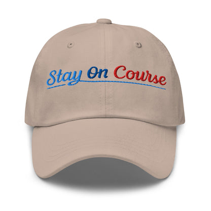 Stay On Course Embroidered Golf Cap - Funny Golf Tee by Swing Epic