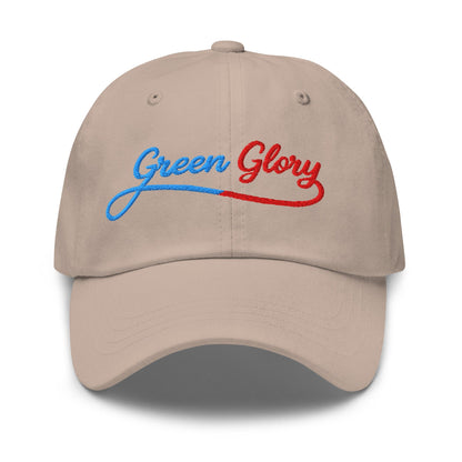 Green Glory Star Fun Floral Print Embroidered Golf Cap - Funny Golf Tee by Swing Epic