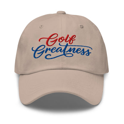 Golf Greatness Embroidered Golf Cap - Funny Golf Tee by Swing Epic