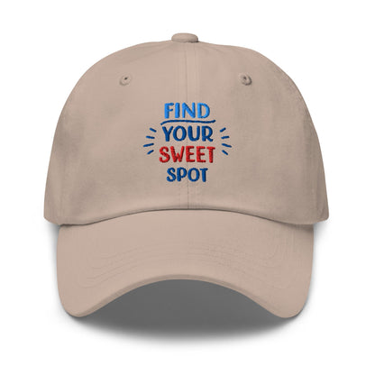 Find Your Sweet Spot Embroidered Golf Cap - Funny Golf Tee by Swing Epic