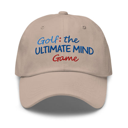 Golf: The Ultimate Mind Game Embroidered Golf Cap - Funny Golf Tee by Swing Epic