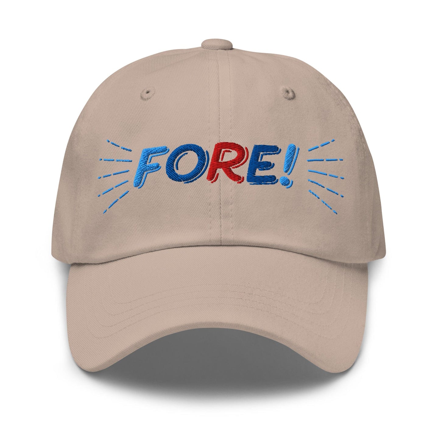 FORE! Quirky Embroidered Golf Cap - Funny Golf Tee by Swing Epic