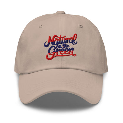Natural on the Green Fun Embroidered Golf Cap - Funny Golf Tee by Swing Epic