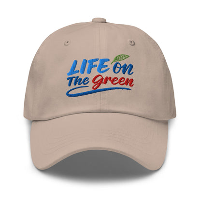 LIFE on The Green Embroidered Golf Cap - Funny Golf Tee by Swing Epic