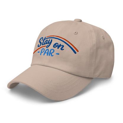 Stay on Par Embroidered Golf Cap - Funny Golf Tee by Swing Epic