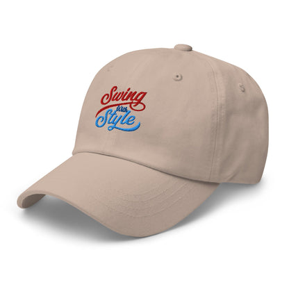 Swing With Style Fun Embroidered Golf Cap - Funny Golf Tee by Swing Epic